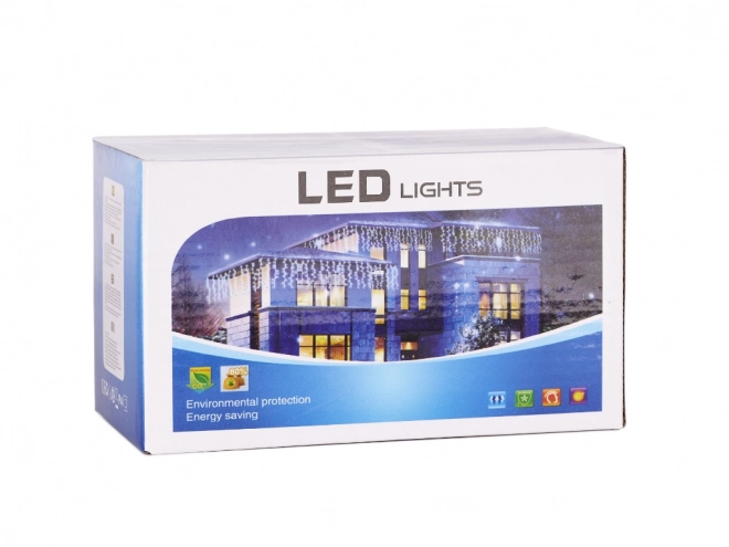 LED gekleurde gordijn met lantaarns - 3 m, 200 LED