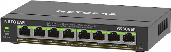 NETGEAR GS308EP 8-poorts PoE+ netwerk-switch