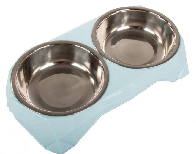 Metall Doppelnäpfe für Hunde und Katzen 350ml x 2
