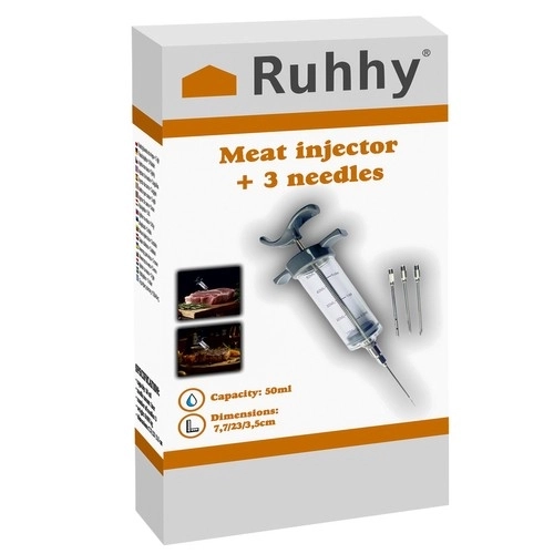 Marinade Injector + 3 Naalden Ruhhy 23055