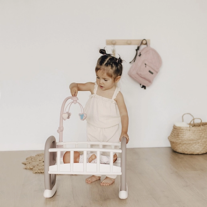 Smoby Baby Nurse Wiege mit Mobile für Puppen
