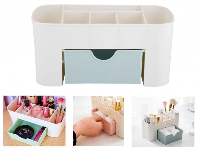 Organizer voor cosmetica en sieraden met vakjes