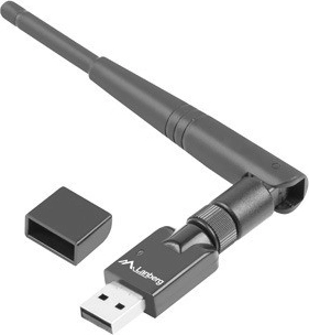 USB Wi-Fi Adapter Lanberg with Removable Antenna