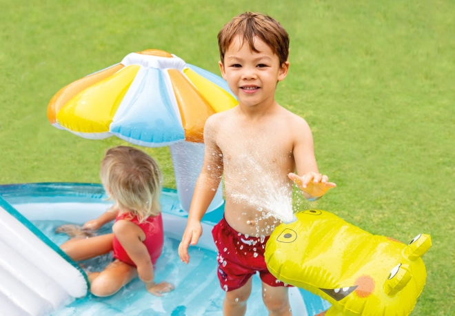Inflatable Children's Pool with Slide INTEX