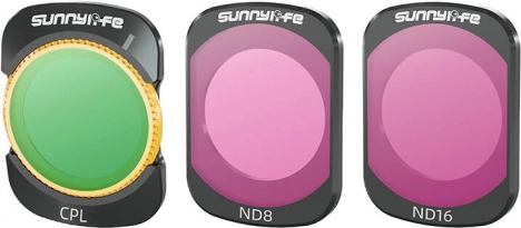 Sunnylife-filters CPL, ND8 en ND16 voor DJI Osmo Pocket 3