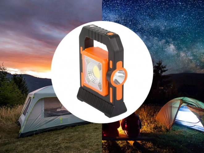 Zonne-kampeer-LED-licht met oplaadbare batterij