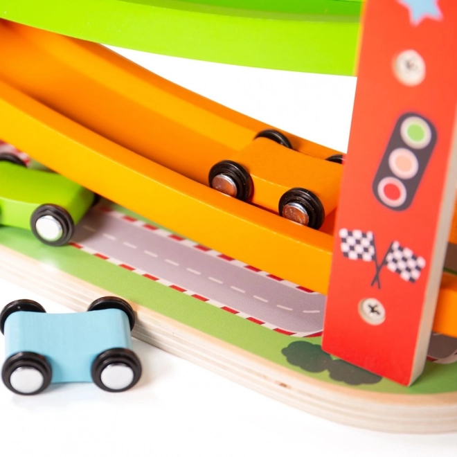 Wooden Racing Track for Cars from Bigjigs Toys