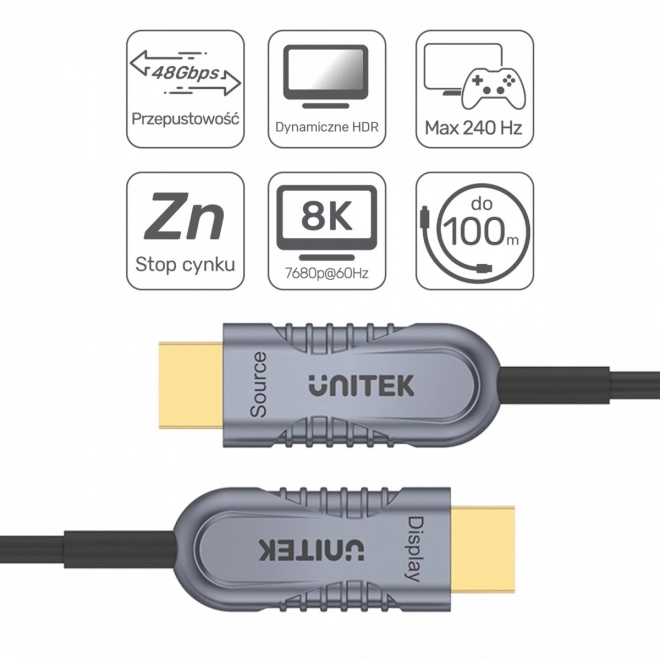 Optische HDMI 2.1 kabel AOC 10m 4K 60Hz