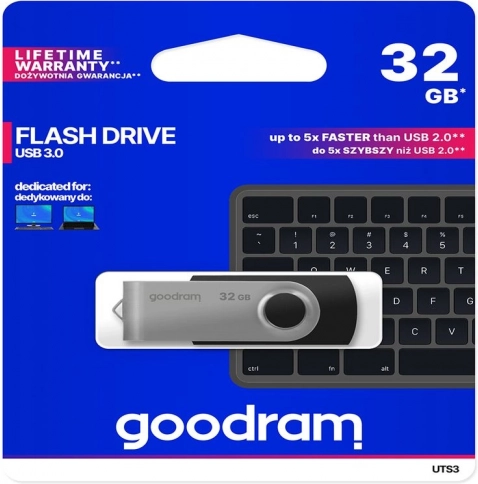 USB-flashdrive GOODRAM Twister blauw 32GB