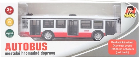 Metalen bus met terugtrekmotor
