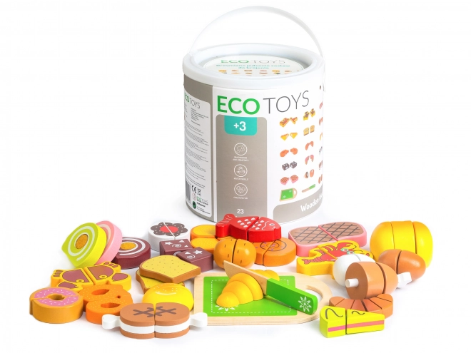 Wooden Food Set for Cutting