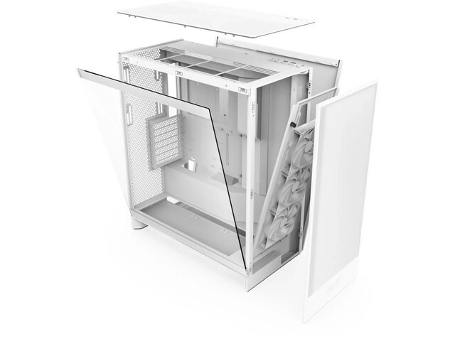 Witte H7 Flow midi-tower met raam