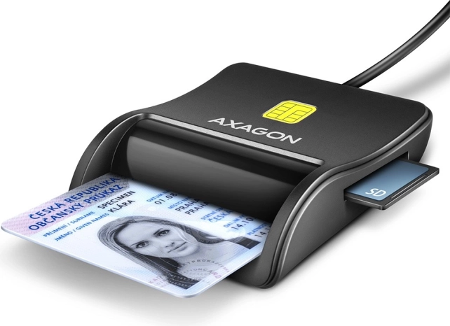 Lecteur de cartes Axagon CRE-SM3SD USB avec prise en charge SD/microSD/SIM