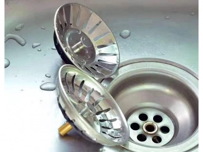 Metallsieb für Waschbecken Abflussstopfen