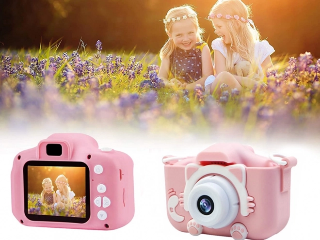 Digitale camera voor kinderen in de vorm van een katje