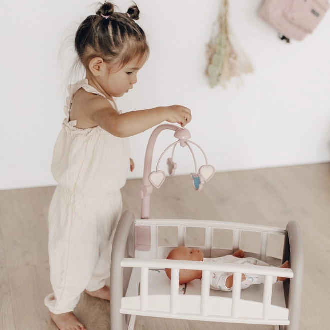Smoby Baby Nurse Wiege mit Mobile für Puppen