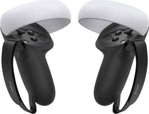 Kiwi Design Schutzabdeckungen mit Griff für META QUEST 2 – schwarz