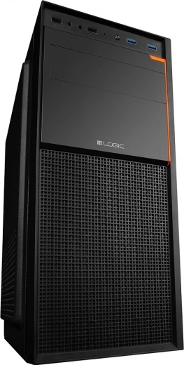 Modern design with orange accents