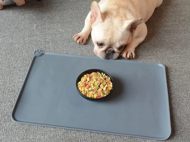 Waterdichte siliconen antislipmat voor kom voor honden en katten