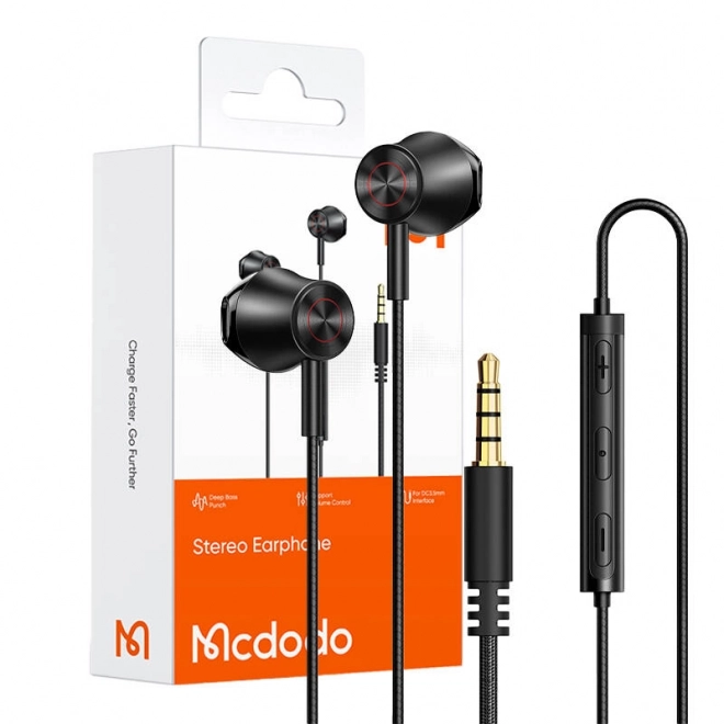 Drähte In-Ear Kopfhörer Schwarz