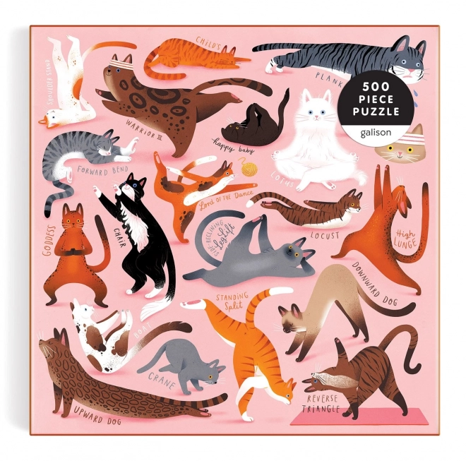 Puzzel Yoga voor Katten 500 Stukken