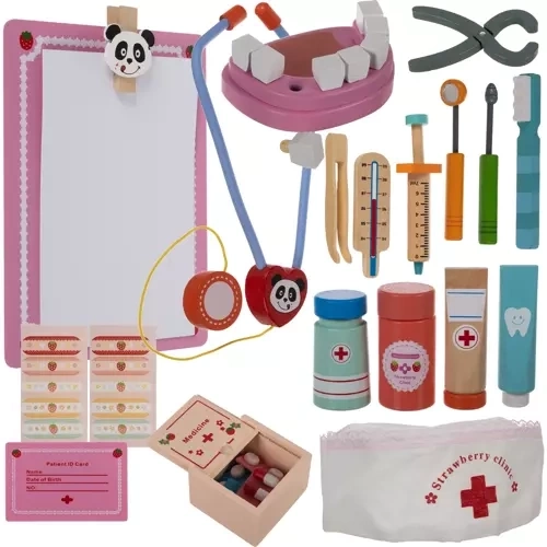 Kleine Dokter Set - Houten Kruzzel 19869