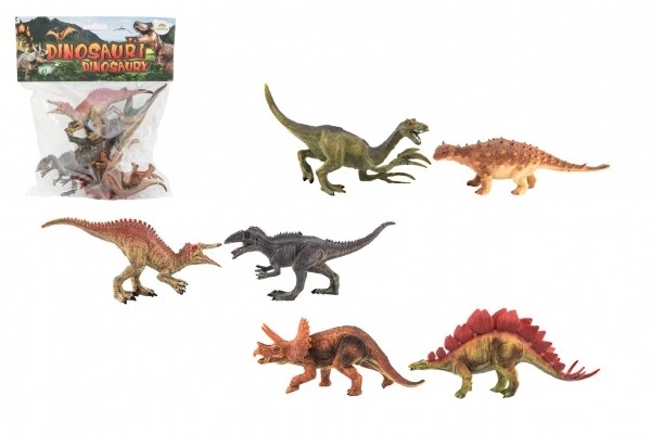 Plastic dinosaurus set van 6 stuks