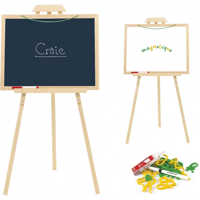 Jeujura houten standaard met multifunctioneel bord