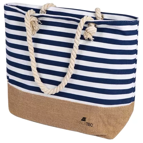 Large nautical style beach and picnic bag