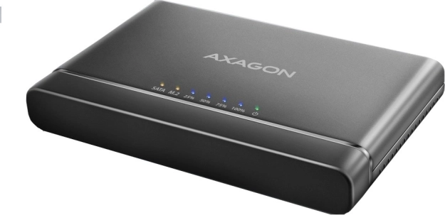 USB-C 10Gbps adapter for NVMe M.2 and 2.5/3.5" SSD/HDD with cloning CLONE MASTER 2
