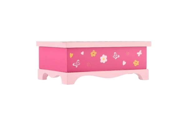 Princess sieradendoos spiegel hout 17x7x11,5cm in doos