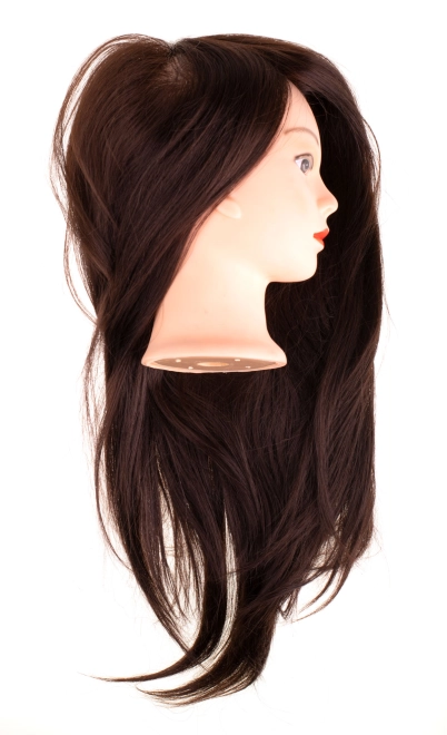 Cheveux bruns longs et réalistes