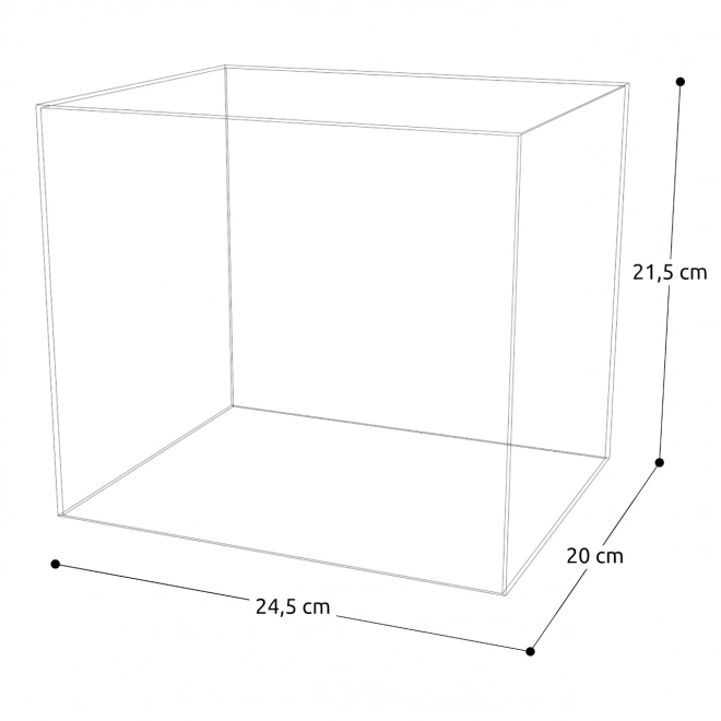 Plexiglas behuizing voor miniatuurhuis modellen