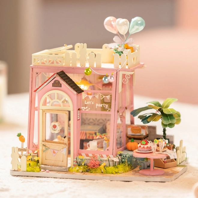 Station de fête - Maison de poupée miniature à construire soi-même