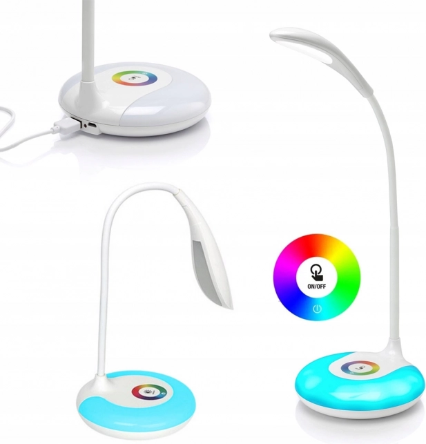 LED desk lamp with RGB backlight 256 colors