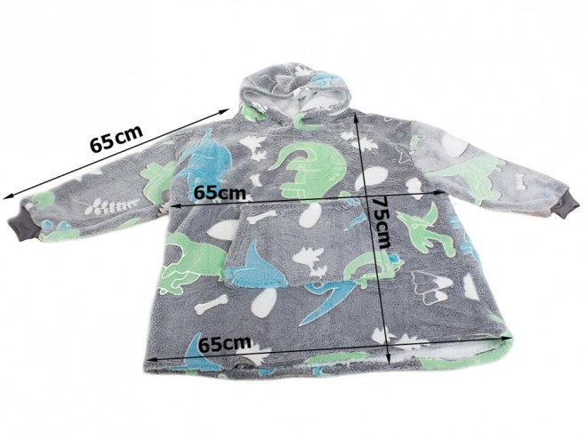 Lichtgevende sweatshirt met dinosaurussen voor kinderen