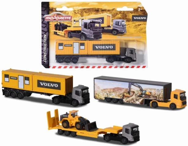 Transporteur Volvo – camion en métal, 3 variantes
