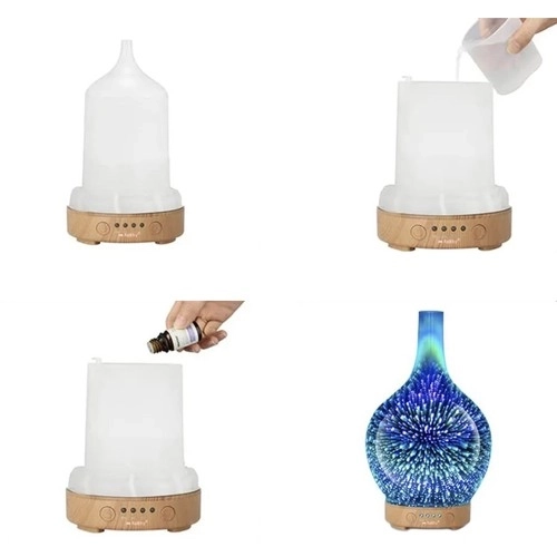 Led Aroma Diffusor mit Luftbefeuchter und Nachtlicht