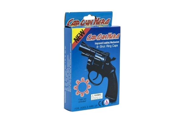 Plastic pistool voor 8 schoten capsules