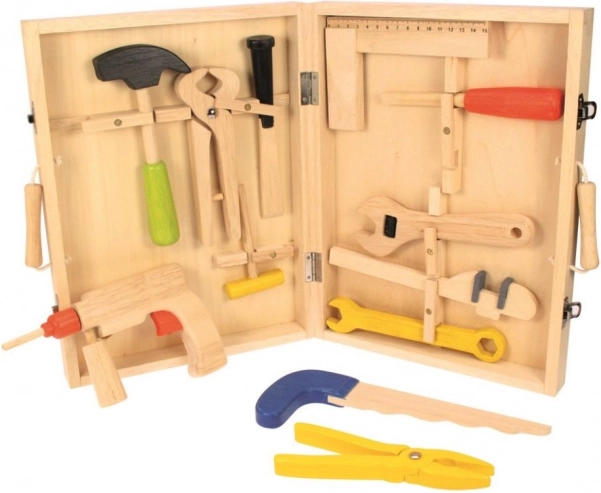 Mallette en bois avec outils Bigjigs Toys