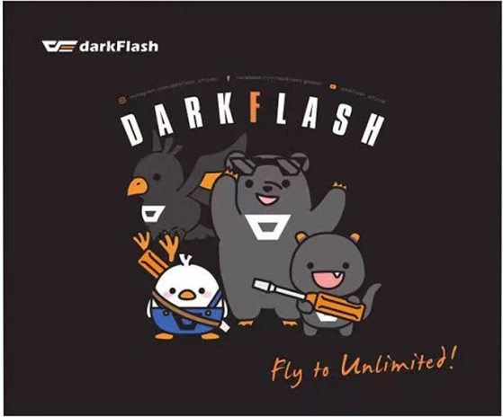 Tapis de souris gaming Darkflash noir 30 × 25 cm