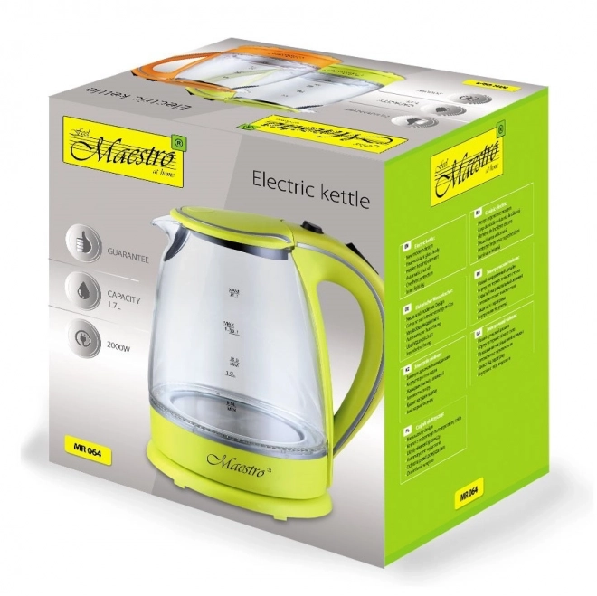 Glazen snelkookketel 1,7 l 2000 W