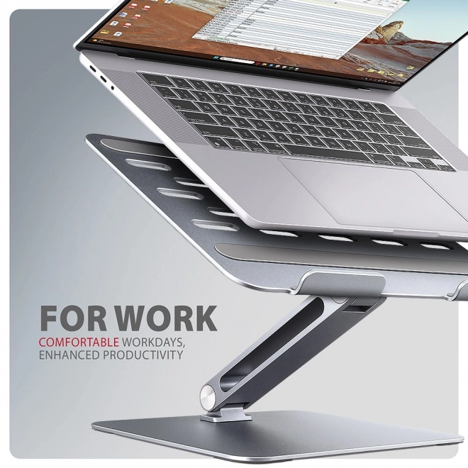 Laptopstandaard AXAGON STND-LQ van aluminium, 10-16", verstelbare hoek