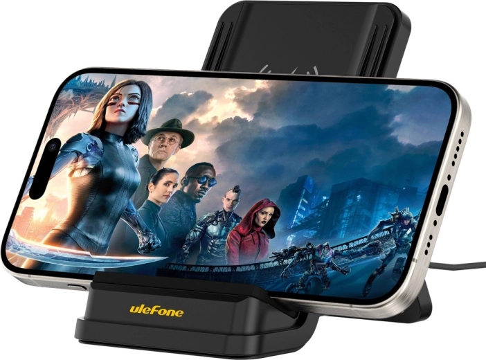 60°-standaard en opladen door het hoesje