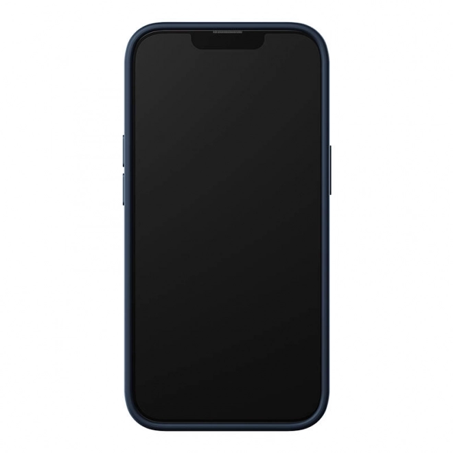 Magnetische hoes en set gehard glas voor iPhone 14 Plus - Baseus Liquid Silica blauw