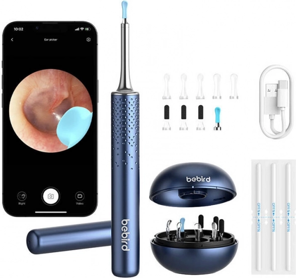 Slimme otoscoop met camera Bebird M9 S blauw