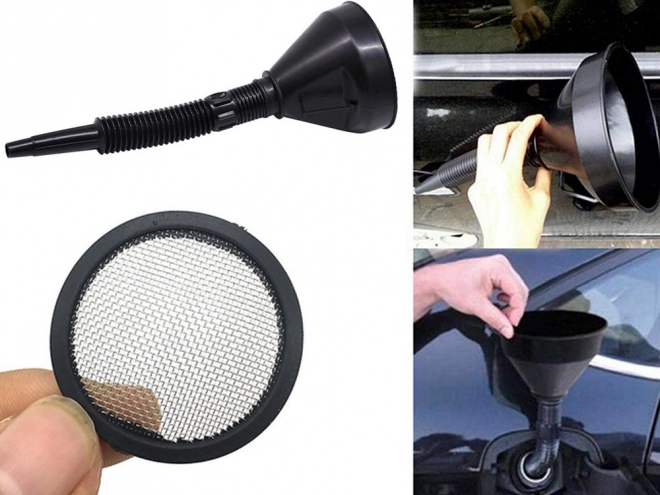 Large Fuel Funnel with Strainer