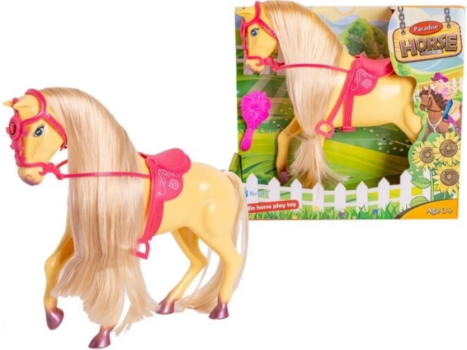 Paard met lange manen