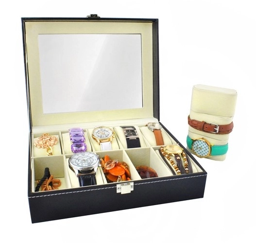 Organizer voor 10 horloges of sieraden