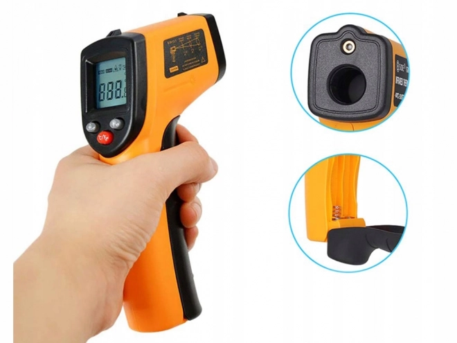 Contactloze laserthermometer -50 +380°C